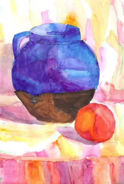 Croquis aquarelle dessin nature morte — Photo