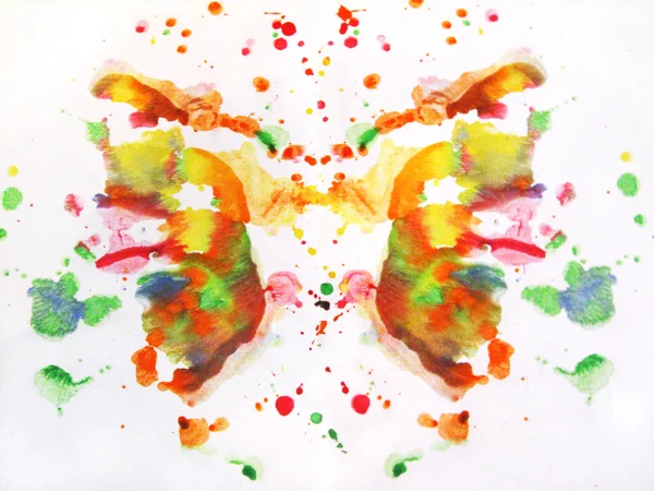 Desenho de borboleta aquarela abstrata — Fotografia de Stock