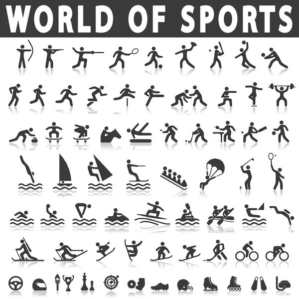 bir gölge ile spor simgeleri