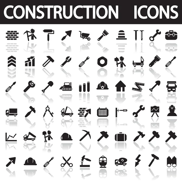 Construction icons — Stock Vector