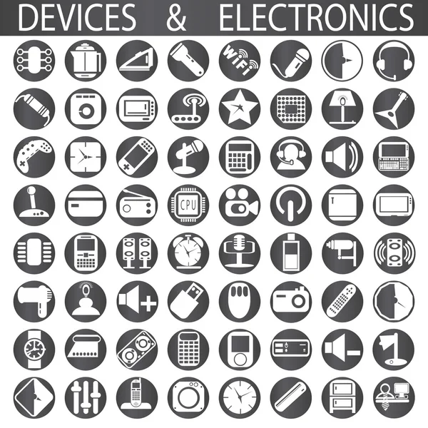 Dispositivos y electrónica — Archivo Imágenes Vectoriales