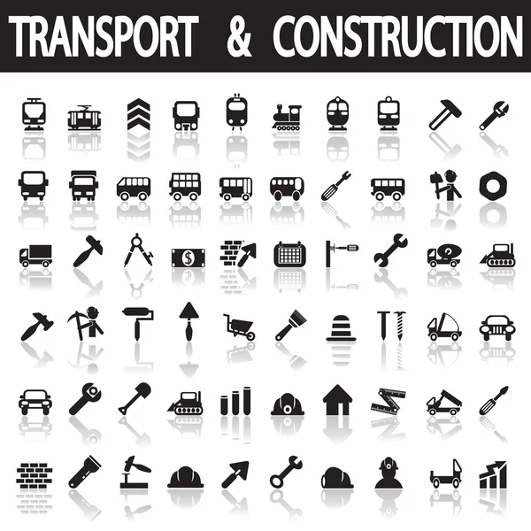 Construcción y transporte — Archivo Imágenes Vectoriales