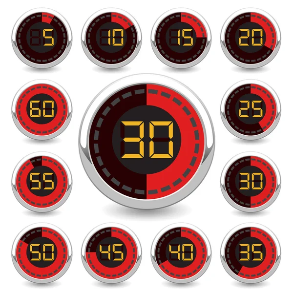 Digitale timer — Stockvector