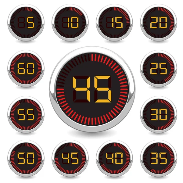 Digital timer — Stock Vector