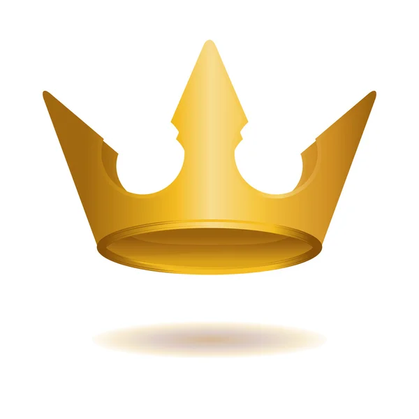 Złotą koronę, wektor — Wektor stockowy