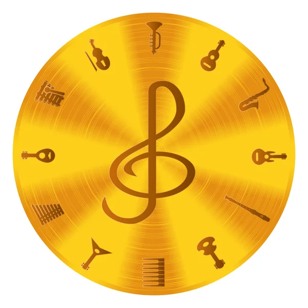 Iconos de música — Vector de stock