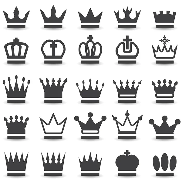 Coleção Crown — Vetor de Stock