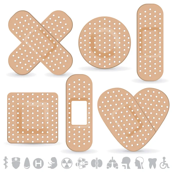 Tıbbi yapıştırıcı bandaj.