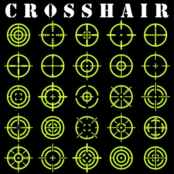 Crosshair.Icons definido no vetor — Vetor de Stock