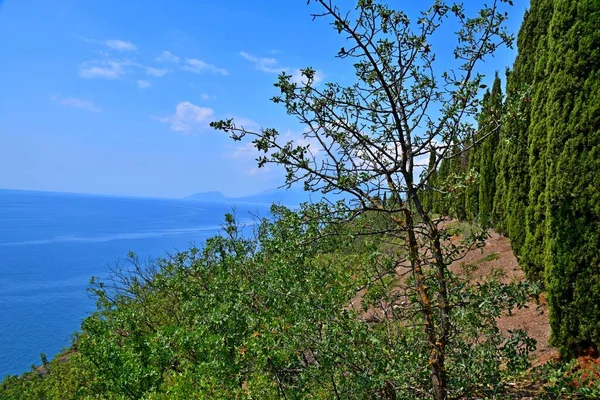 Las Montañas Sobre Costa Del Mar Negro Crimea — Foto de Stock