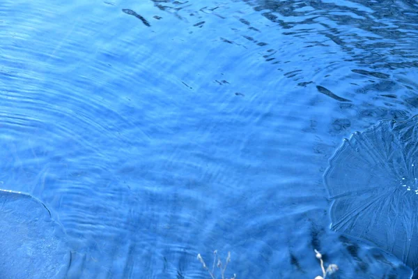 Ondas Agua Río Helado — Foto de Stock