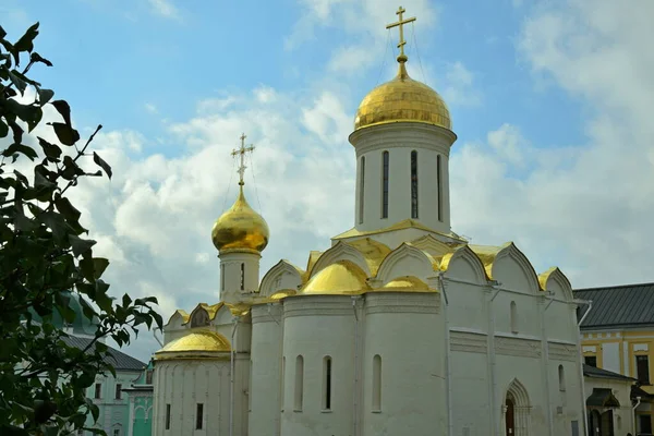 Szentháromság Székesegyház Szentháromságban Sergius Lavra — Stock Fotó