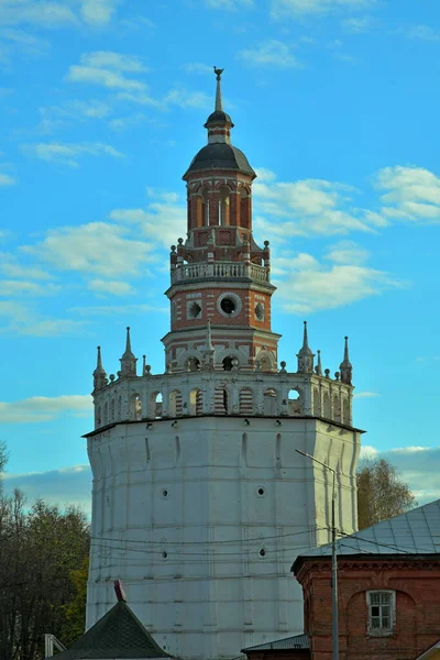 Божья Башня Монастырской Стене Троицкой Лавры Сергия — стоковое фото