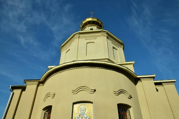 Χωριό Της Εκκλησίας Του Αγίου Νικολάου Fomishchevo Tula Oblast — Φωτογραφία Αρχείου