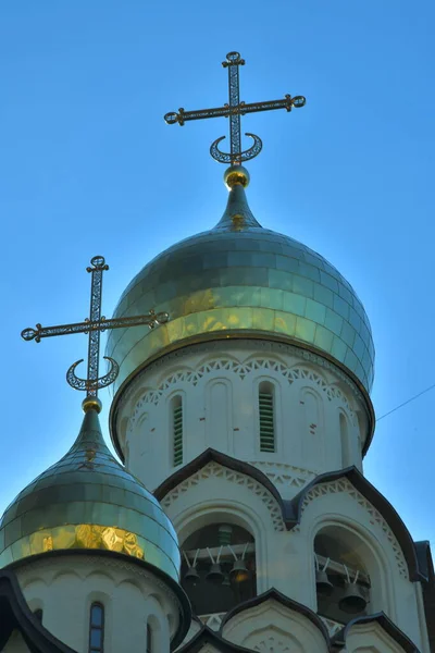 Εκκλησία Των Νέων Μαρτύρων Και Ομολογητών Της Ρωσίας Στο Strogino — Φωτογραφία Αρχείου