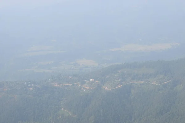 Nepal Kırsal Köy Manzarası Nepal Kırsal Yol Yolu Burası Dhading — Stok fotoğraf