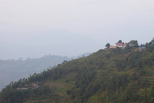 Rural Village Landscape Photo Nepal Rural Nepal — Stock Photo, Image