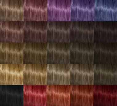 color palette hair clipart