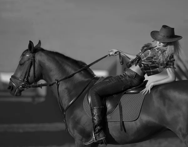 Vaquero chica — Foto de Stock