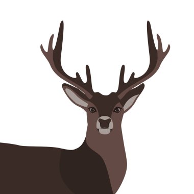 Noel Geyiği - Noel Arkaplanı. Stock Vektör İllüstrasyonu