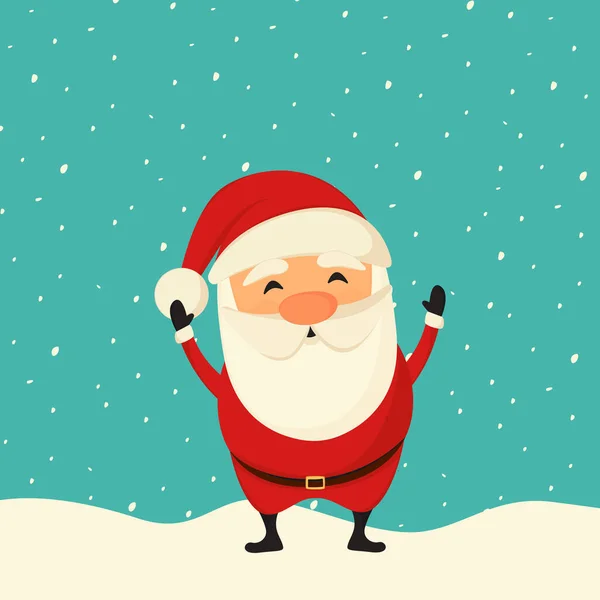 Santa Claus Christmas Background Happy Holidays Stock Vector Illustration — 스톡 벡터