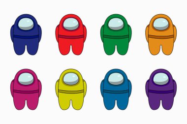 Uzay Adamı Uzayı. Vektör Stok Resimleri