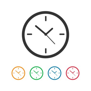 Vektör Stok Simgesi - Saat simgesi