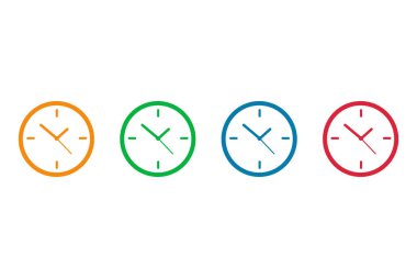 Vektör Stok Simgesi - Saat simgesi