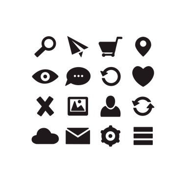 Vektör Stok Simgesi - düğme simgesi