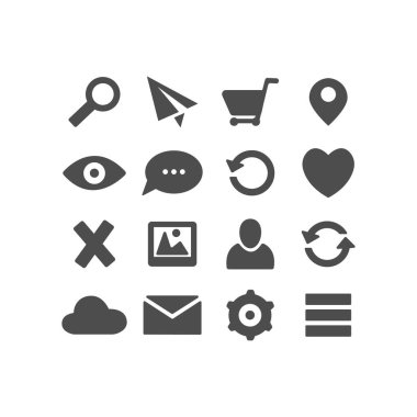 Vektör Stok Simgesi - düğme simgesi