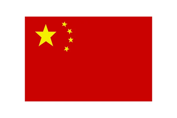 Vector Stock Ilustration Flagge China — Stockvektor