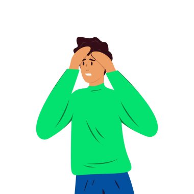 Vektör Hisse İmajı - stres krizi