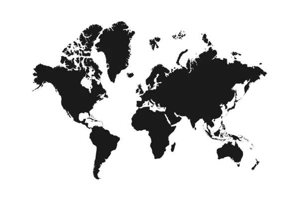 Векторна Стокова Ілюстрація Карта Світу — стоковий вектор