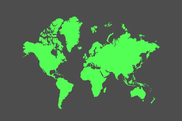 Ilustracja Zasobów Wektora Mapa Świata — Wektor stockowy