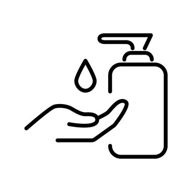 El infüzyon prosedürü ikonu, hastalık önleme. Temizleyici, dezenfektan ve alkol bazlı antiseptik temiz ellerin anahtarıdır. Sağlık hizmetleri. Bilgi grafikleri. Talimatlar. Vektör boyutsuz grafikler