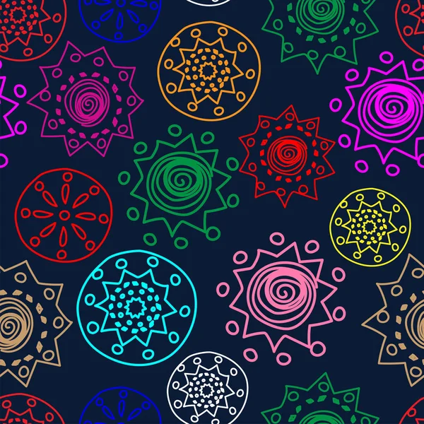 Vektör Rengi. Delik desenli Papel Picado deseni, elle çizilmiş katı bağcıklar. Hispanik Miras Ayı. Web pankartı, poster, kapak, sıçrama, sosyal ağ için çokgen kusursuz desen.