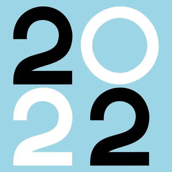 Vecteur Bonne Année 2022 Logo Texte Design Modèles Conception Avec — Image vectorielle