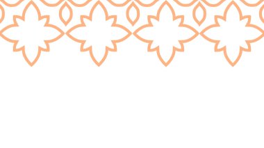 Vektör. Web afişi, poster, kapak, sıçrama ekranı, mesajını koyacak yeri olan sosyal medya. Renkli bir arka planda deliksiz desenli Papel Picado deseni. İspanyol Mirası Ayı.