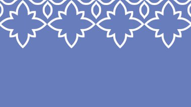 Vektör. Web afişi, poster, kapak, sıçrama ekranı, mesajını koyacak yeri olan sosyal medya. Renkli bir arka planda deliksiz desenli Papel Picado deseni. İspanyol Mirası Ayı.