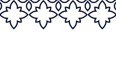 Vektör. Web afişi, poster, kapak, sıçrama ekranı, mesajını koyacak yeri olan sosyal medya. Renkli bir arka planda deliksiz desenli Papel Picado deseni. İspanyol Mirası Ayı