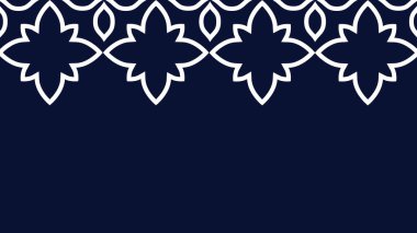 Vektör. Web afişi, poster, kapak, sıçrama ekranı, mesajını koyacak yeri olan sosyal medya. Renkli bir arka planda deliksiz desenli Papel Picado deseni. İspanyol Mirası Ayı