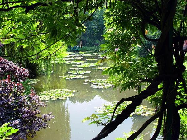 Claude Monet'nin bahçeleri, darbeydi, Fransa — Stok fotoğraf
