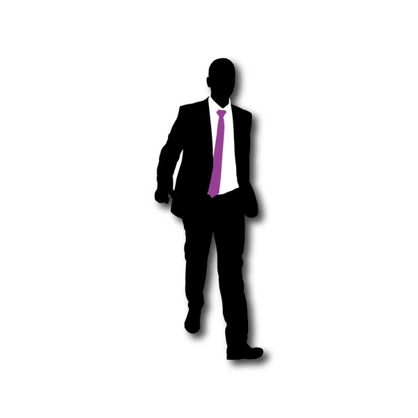 Hombre de negocios Vector Silhouette — Archivo Imágenes Vectoriales