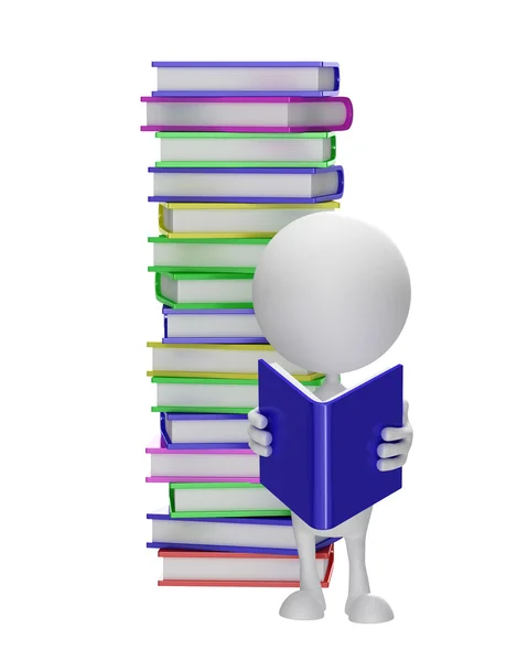 Kitap ile beyaz karakter
