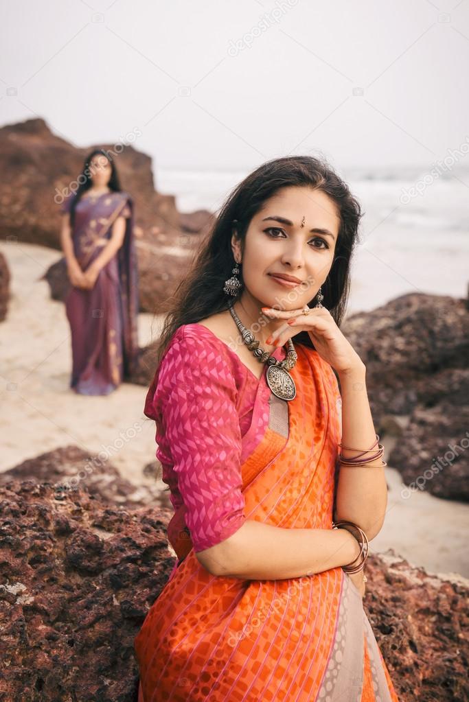 Indian woman in beautiful saree