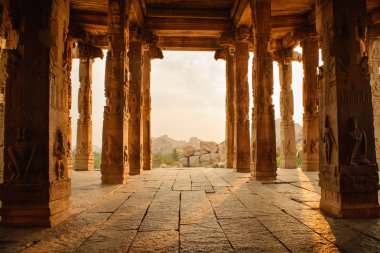 Hampi Tapınağı, antik ruines'den güzel mimarisi