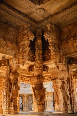 Hampi tapınakta antik kalıntıları mimarisi