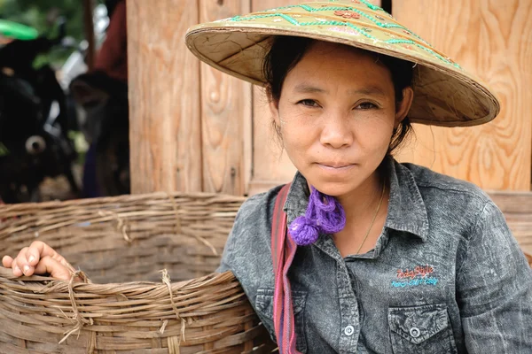 Landdistrikterne livet i Myanmar folk - Stock-foto