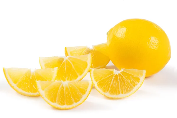 Healthy lemon fruits and his segments — Stock Photo, Image