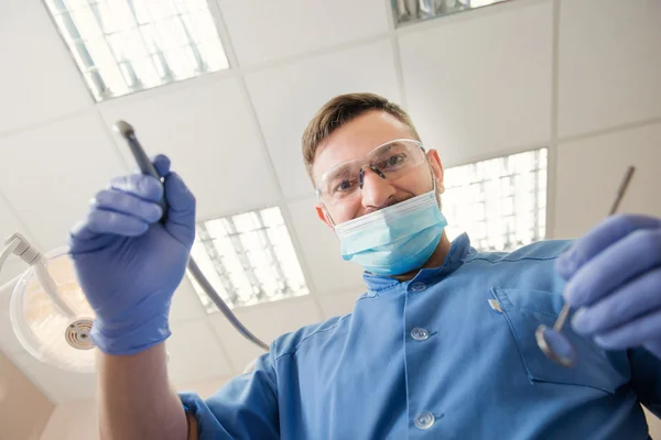 View from the patient side at the dentist — Stock Photo, Image